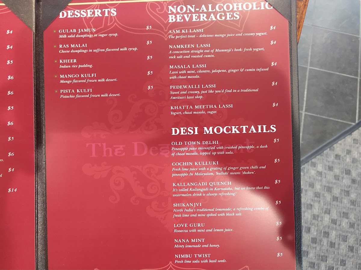 Menu The Desi Accent-10