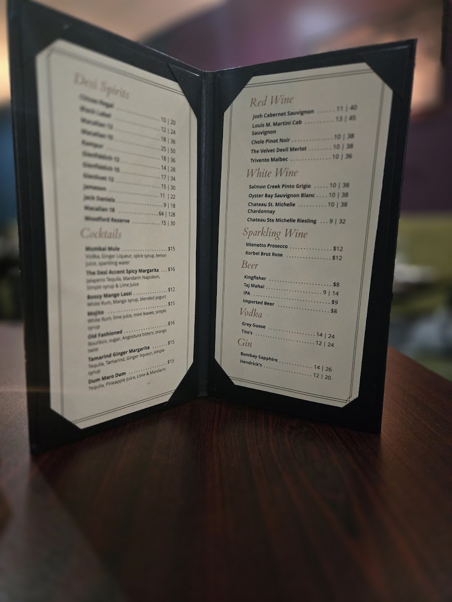 Menu The Desi Accent-8